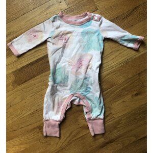 Burts Bees Flowers Organic Baby Ruffle Jumpsuit